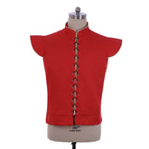 Epic Renaissance Gothic Doublet Vest for Men - Red Vintage Cosplay Costume | Halloweez - Halloweez